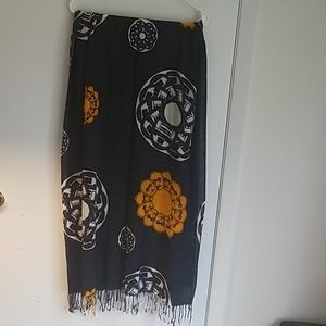 Star Wars novelty scarf, navy blue with white and